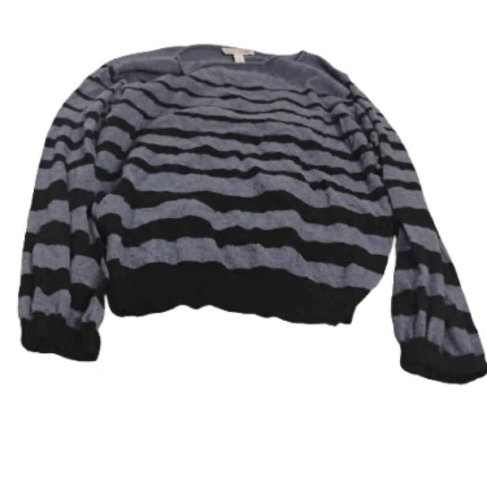 Autumn Cashmere Gradient Striped Long Sleeve Sweater Sz S
